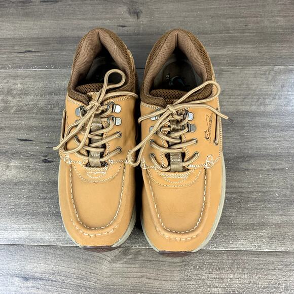 World Wide Sportsman Blue Water Boat Shoes for Men - Cognac Size 9.5W main image 5